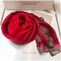 Women Smooth Silk Scarves