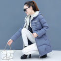 Mid-length Thick Down Cotton Jacket