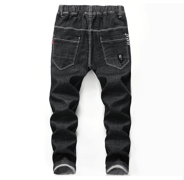 Boy's Denim Cotton Black Jeans