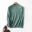 Men Cashmere Thin Solid Colored Sweater