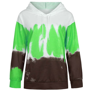 Buy green Tie-dye Print Hoodie