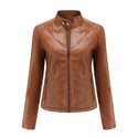 Simple Thin Leather Jacket