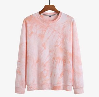 Men Tie-dye Thin Loose Sweater