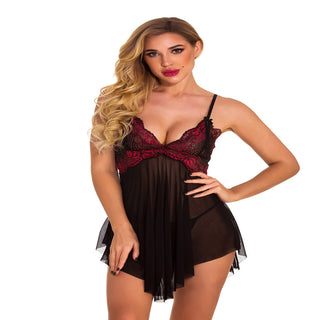 Ladies Polyester Lace Sling Nightdress