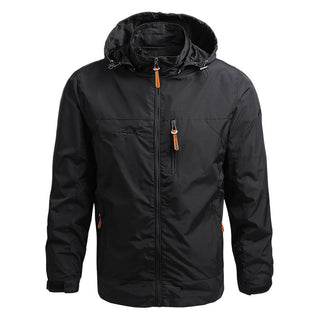 Buy black Men Windbreaker Outdoor Sports Jacket