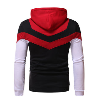 Men Solid Color Pullover Hoodie