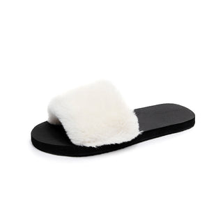 Buy white Plush Strapped Slip-on Plastic Comfort Shoes