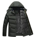 Men Hooded Slim Fit Padded Down Jacket