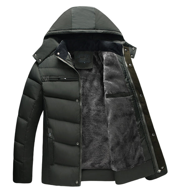 Men Hooded Slim Fit Padded Down Jacket