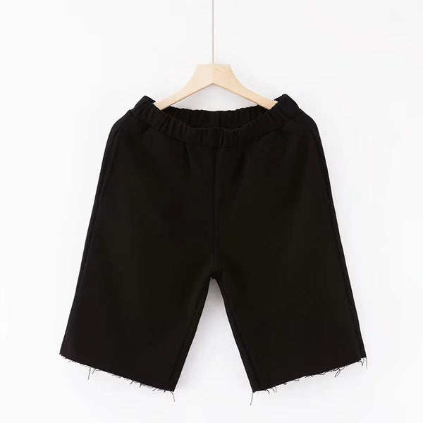 Cotton Mid Thigh Elasticated Short