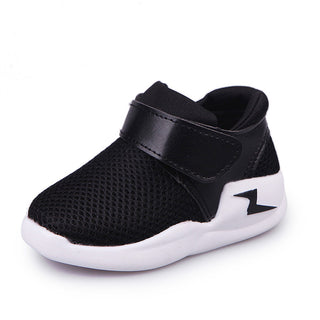 Buy black Kids Velcro Lightning Sneakers