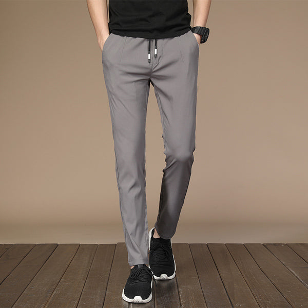 Men Ice Silk Casual Pants