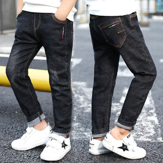 Buy black Boys Denim Trousers