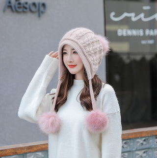 Buy pink Women Knitted Winter Hat