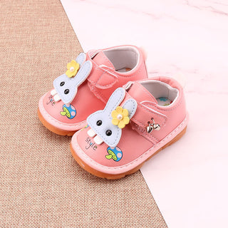 Kids Rabbit Leather Shoes