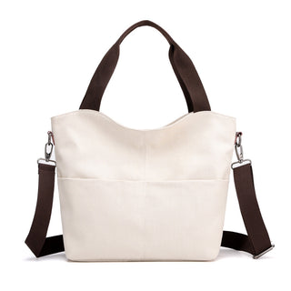 Buy white Canvas Hand Shoulder and Crossbody Bag