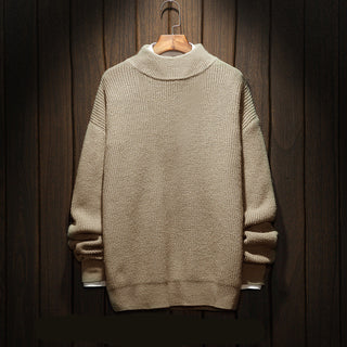 Buy khaki Men Plain Solid Colored Sweater