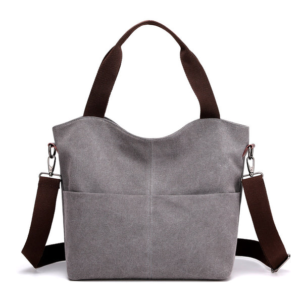 Canvas Hand Shoulder and Crossbody Bag