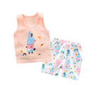 Two-Piece Sleeveless Shorts for Boys and Girls