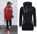 Long Sleeve Pullover Slim Fit Lengthened Hoodie