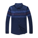 Men Casual Cotton Striped Shirt