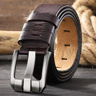 Buy brown Versatile Double Skin Leather Belt