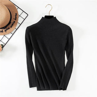 Buy black Women Threaded High-Neck Sweater