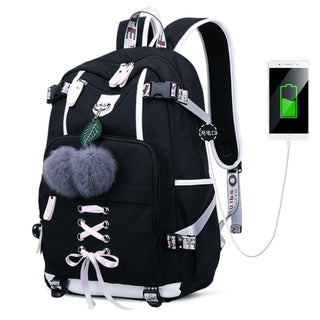 Large Backpack with External USB Charge