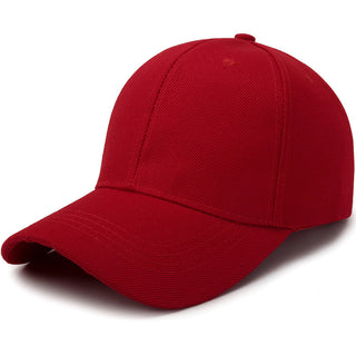 Buy red Solid Colored Adjustable Sun Hat