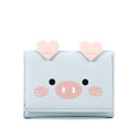 Women Short Three-Fold Cartoon Pig Wallet