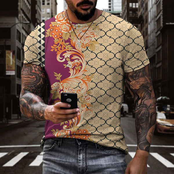 Men Digital Printing  3d T-Shirt