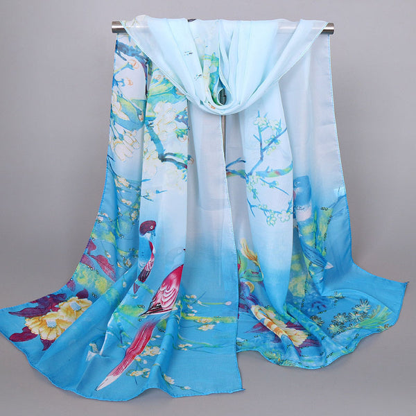 Women Chiffon Printed Scarf