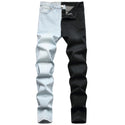 Men Two-color Stretch Jeans