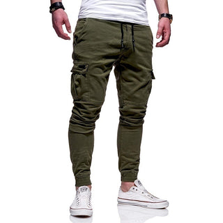 Buy green Men Thin Cotton Casual Pants