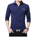 Men Long Sleeve Polo Shirt