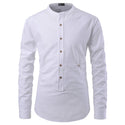 Men Slim Long Sleeve Dress Shirt