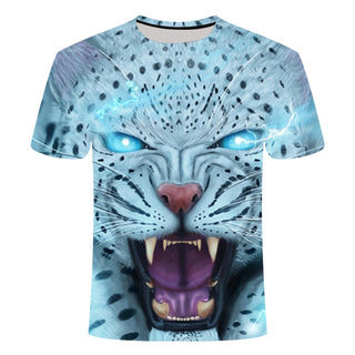 Buy 8-style Unisex Cute Cat Print 3D Short Sleeve T-shirt