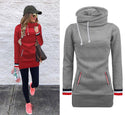 Long Sleeve Pullover Slim Fit Lengthened Hoodie