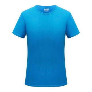 Buy blue Men Quick Dry Solid T-Shirts