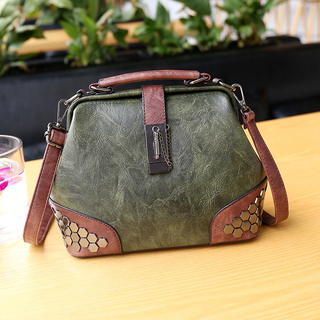 Buy green Women Leather Polyester Shoulder Bag