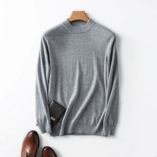 Men Cashmere Thin Solid Colored Sweater