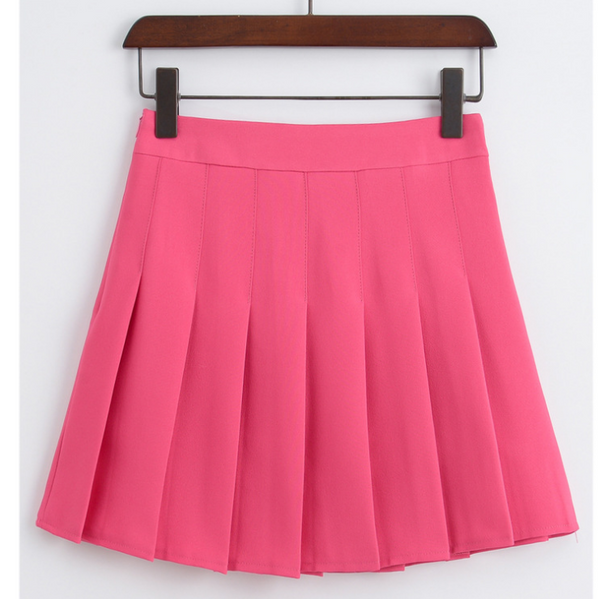 High-Waist Wild Pleated Skirt