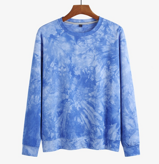 Buy zt119 Men Tie-dye Thin Loose Sweater