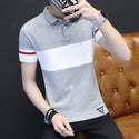 Men Short Sleeve Collar Polo Shirt