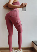 High Waist Tight Nylon Pocket Leggings