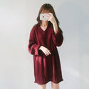 Women V-Neck Sweater Dress