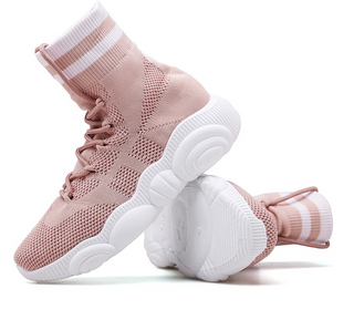 Buy pink Women Attached Socks One Piece Sneakers