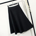 Women Solid Color Ruffled Skirt