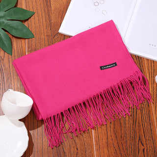 Buy bright-pink Women Foulard Wrapped Neck Scarves