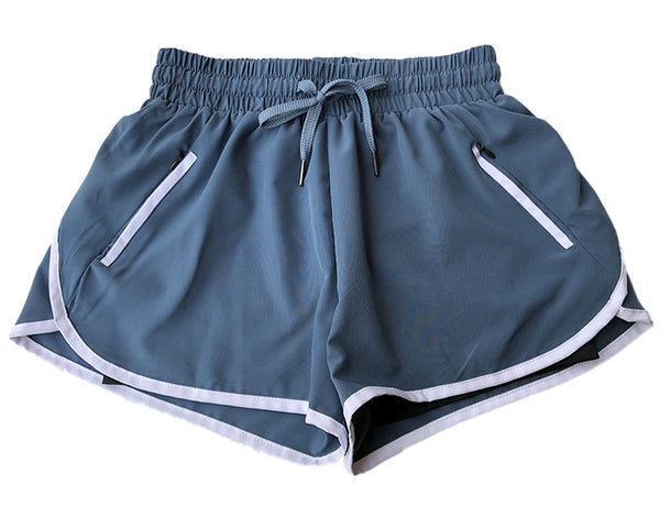 High Waist Elasticated Striped Shorts